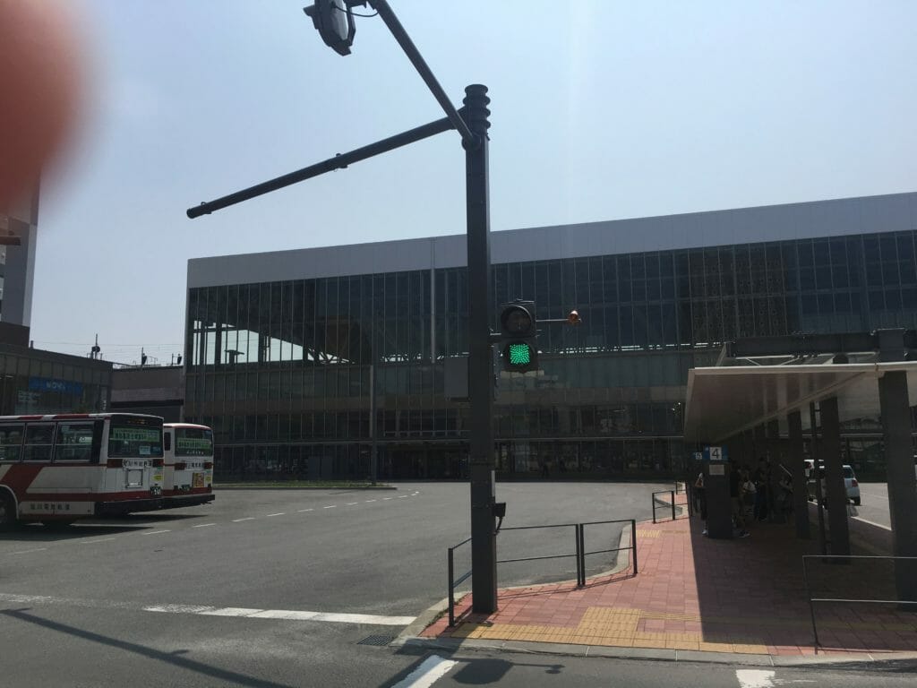 旭川駅前の変わった信号