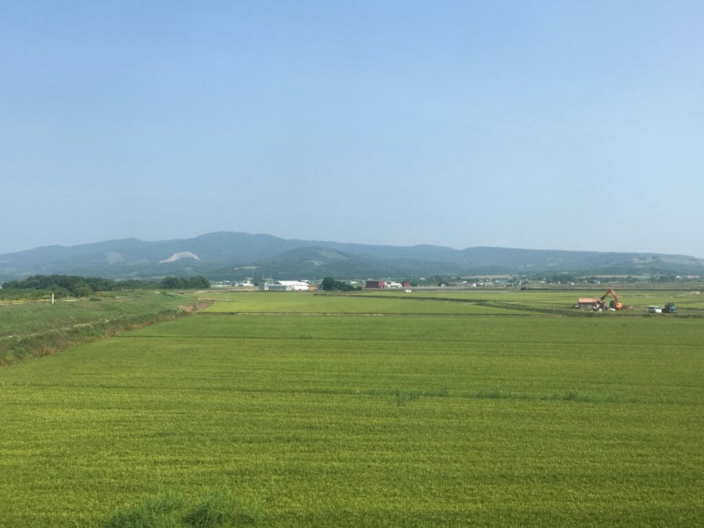 函館本線・普通(滝川行き)から見た景色１