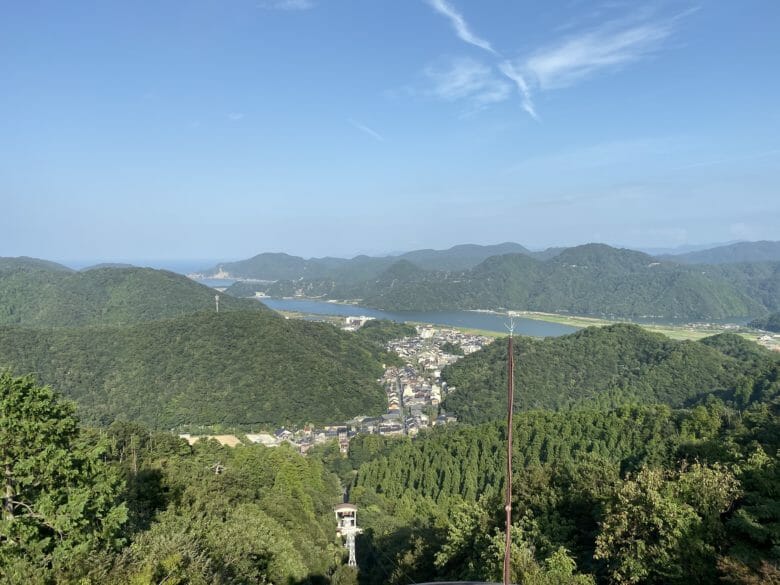 城崎温泉ロープウェイ　展望台からの景色
