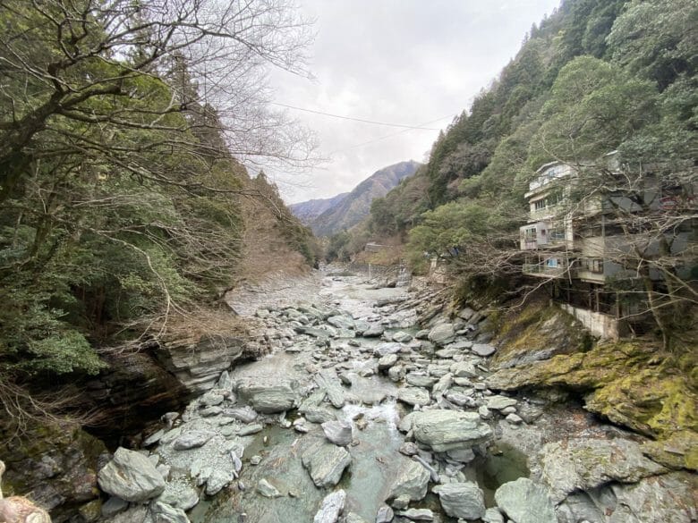 祖谷のかずら橋　清流